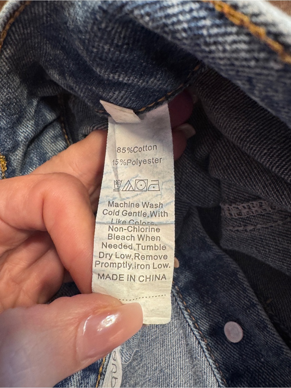 Vestique Lexi Denim Midi Skirt S Button Front High Rise Slit Medium Wash Y2K - Picture 11 of 11